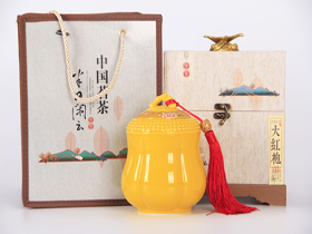 半日閑云單罐小號大紅袍禮盒(米)