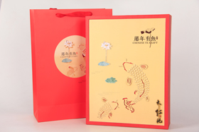 半斤蓮年有魚大紅袍禮盒(金)