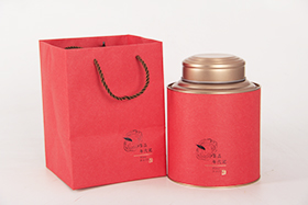 茶品紙筒020-2中號(紅)