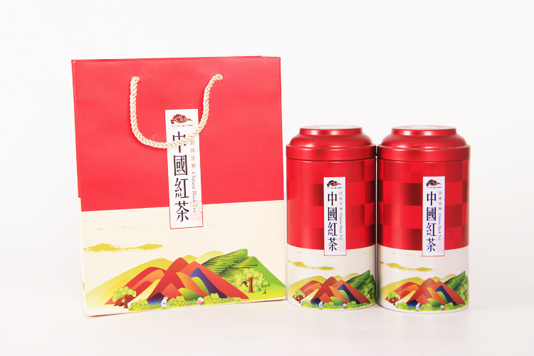 8088中國紅茶鐵罐(圓形)