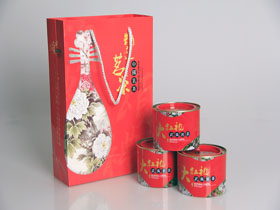 YG-A055颂礼大红袍圆罐(红)