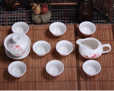粉紅梅花陶瓷茶具