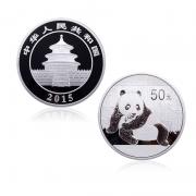 東方收藏2015年熊貓銀幣5盎司(50元面值)