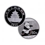 东方收藏2014年5盎司熊猫银币