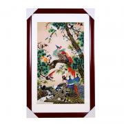 百鳥朝鳳掐絲琺瑯畫