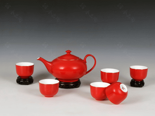 7头茶具-中国红