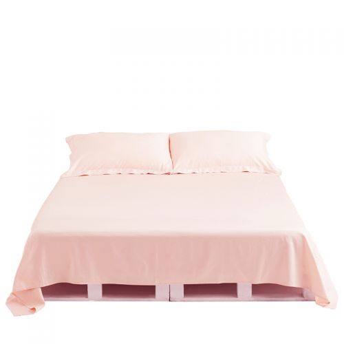 纯棉缎纹纯色床单