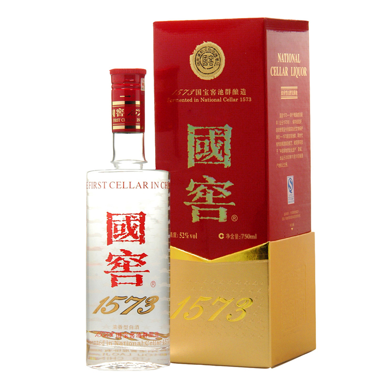 52度國窖1573750ml濃香型高度白酒瀘州老窖官方商城