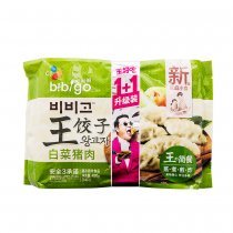 必品阁bibigo白菜猪肉王饺子490g