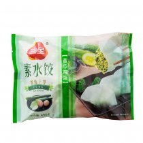 三全素水餃速凍水餃黃瓜雞蛋450g