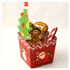 烘焙包装圣诞款饼干盒/包装纸盒/糖盒/礼品盒1个