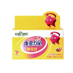 康普力星酵母锌咀嚼片(草莓味)QS60克/盒(1克*60片)