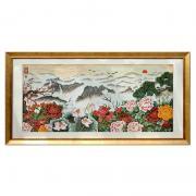 錦繡中華掐絲琺瑯畫張同祿大師作品
