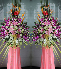 一對開業(yè)花籃(恒業(yè)隆德)