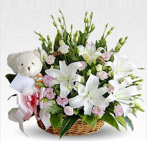 西班牙-百合祝福花籃