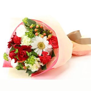 日本-精巧捧花?白里透紅