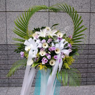 港澳臺-花開見佛_吊唁花籃