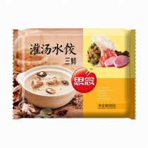 思念山菌灌汤饺三鲜500g