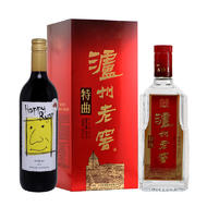 52度500ml瀘州老窖特曲+澳洲西拉谷莊園幸福雷恩西拉紅葡萄酒瀘州老窖官方商城