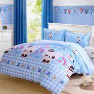 [博洋寶貝]印花床單三件套-熊貓嘟嘟