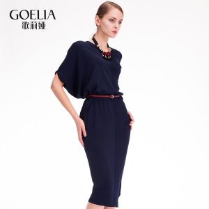 歌莉婭女裝2016年秋季新品不規(guī)則連衣裙168C5K10A