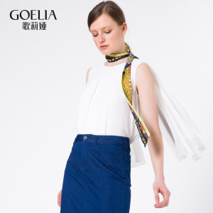 歌莉娅女装2016年夏季新品多种穿法梭织衫165K3B480