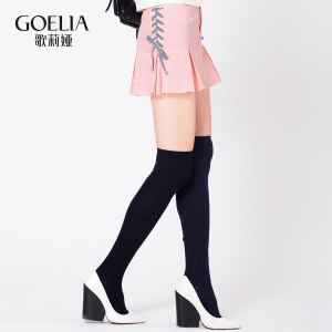 歌莉婭女裝2016年春季新品兩側穿繩裙褲162R1K02B