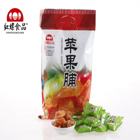 苹果脯500g北京果脯蜜饯红螺食品中华老字号果干休闲零食小吃