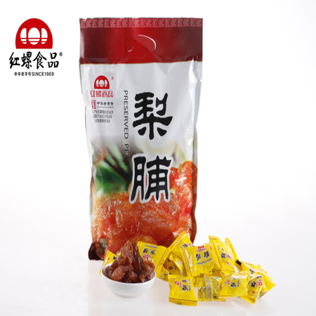 梨脯北京果脯500g精美袋装北京特产蜜饯红螺食品老北京零食