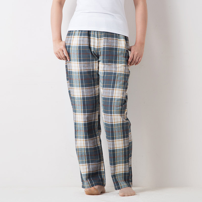 精梳棉法兰绒舒适家居裤女