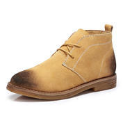 Camel骆驼短靴秋冬新款简约复古系带女靴休闲潮流平跟女靴A64214617