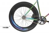 整車【2014款】DEXG2FIXEDGEAR電鍍七彩銳氣黑死飛車整車前傾競速
