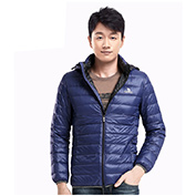 Camel駱駝男裝秋冬款新品男士流行純色可脫卸帽羽絨服外套D6Y105770