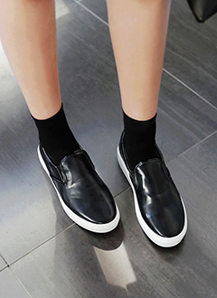 FauxLeatherSlip-onSneakers