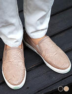 WashedFakeLeatherSlip-on