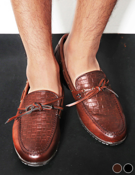 SideRopeFakeLeatherLoafer