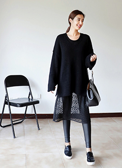 V-neckLongSweater