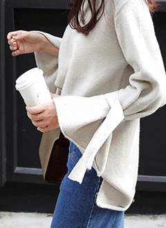 SleeveStrapLooseFitKnit
