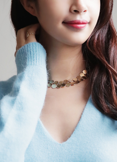 CircleBrassNecklace