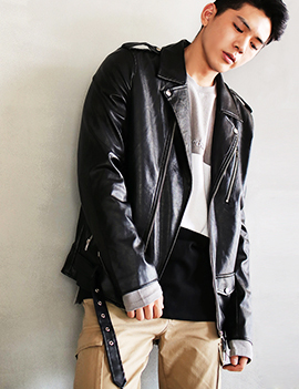 BlackFauxLeatherJacket