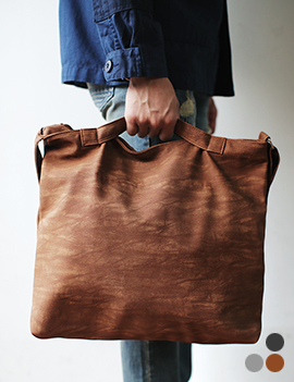 SimpleLeatherTote&CrossBag