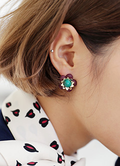 VintageFloralEarring