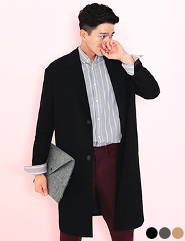 LooseFiteTwoButtonSingleCoat