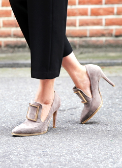 GoldBuckleBootieHeel