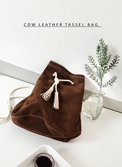 CowLeatherTasselBag