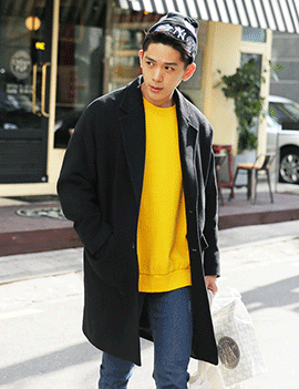 OversizedTwoButtonCoat