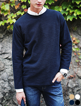 NecklineStitchLoosefitTee