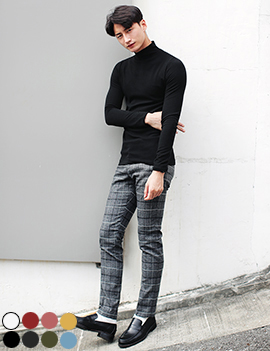 SlimMockNeckTee