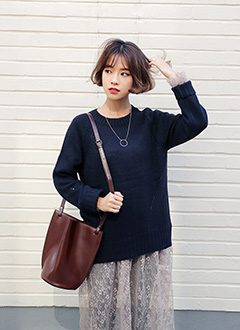 CrewNeckLooseFitSweater