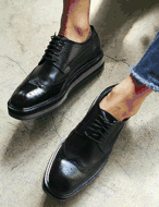 WovenLeatherClipperShoes